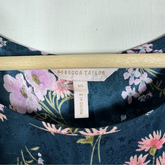 Rebecca Taylor Emilie Ruffled Silk Floral Dress - Picture 7 of 10